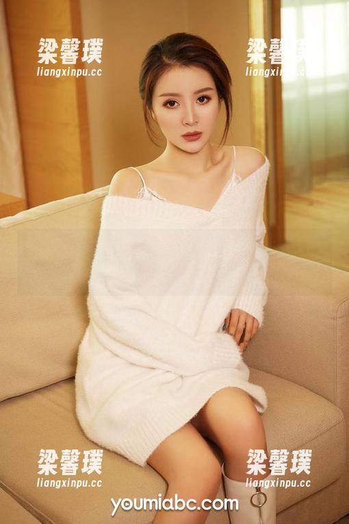尤蜜荟 - 翻开李承美的白色写真美图，感觉整个世界都亮了起来！
